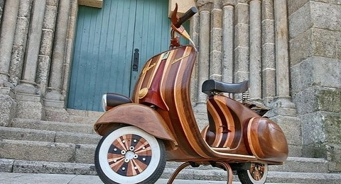Vespa bằng gỗ - không gì là ko thể - 7