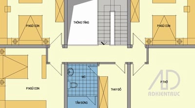 Xây nhà 2 tầng trên đất 9 m x 18 m - 2