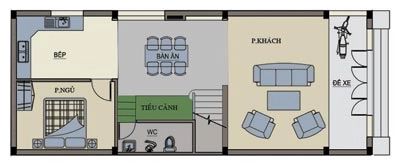 Xây nhà 6 x 15 m với 400 triệu - 1