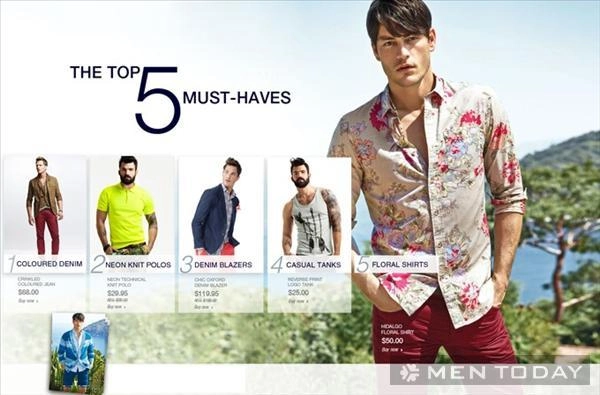 5 trang phục nam giới nên có cho mùa hè 2013 - 1