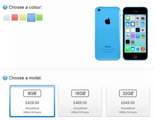 Apple chính thức bán iphone 5c bản 8 gb - 1