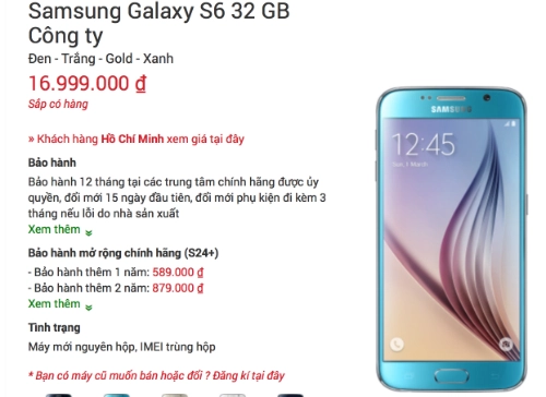 Bộ đôi galaxy s6 có giá dự kiến từ 17 triệu đồng - 1