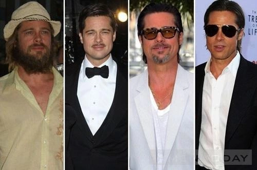 Brad pitt yêu ghét qua râu tóc - 1