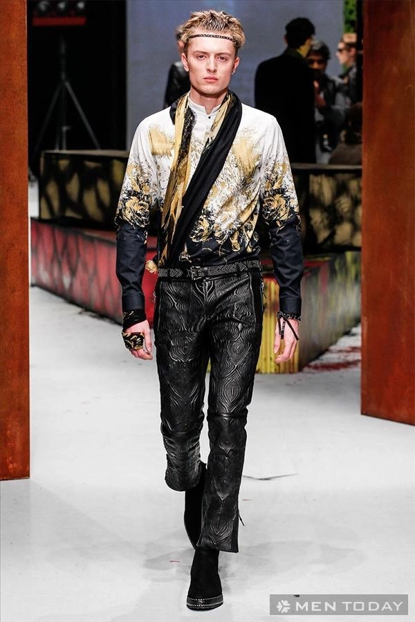 Bst thời trang nam thu đông 2014 của roberto cavalli mfw - 28