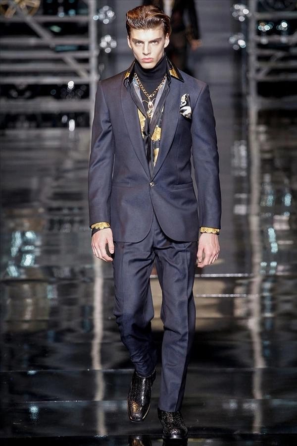 Bst thời trang nam thu đông 2014 của versace mfw - 47