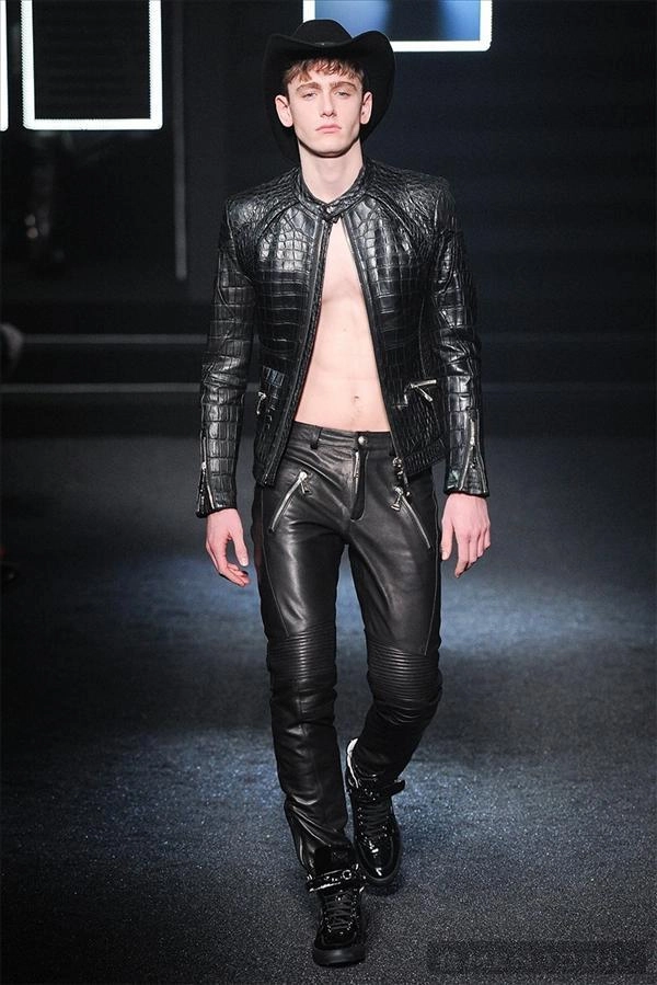 Bst thời trang nam thu đông 2014 đậm chất cao bồi của philipp plein mfw - 1