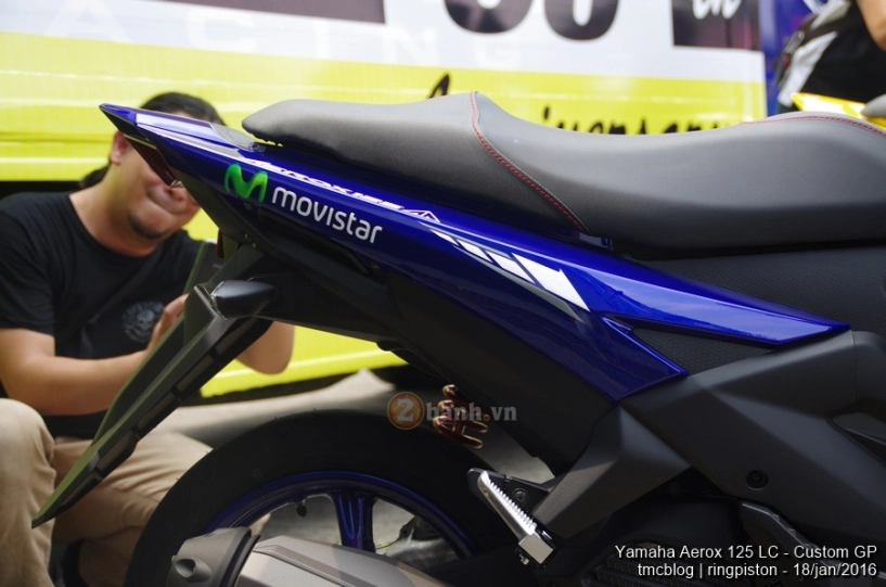 Cận cảnh yamaha aerox 125 movistar 2016 - 6