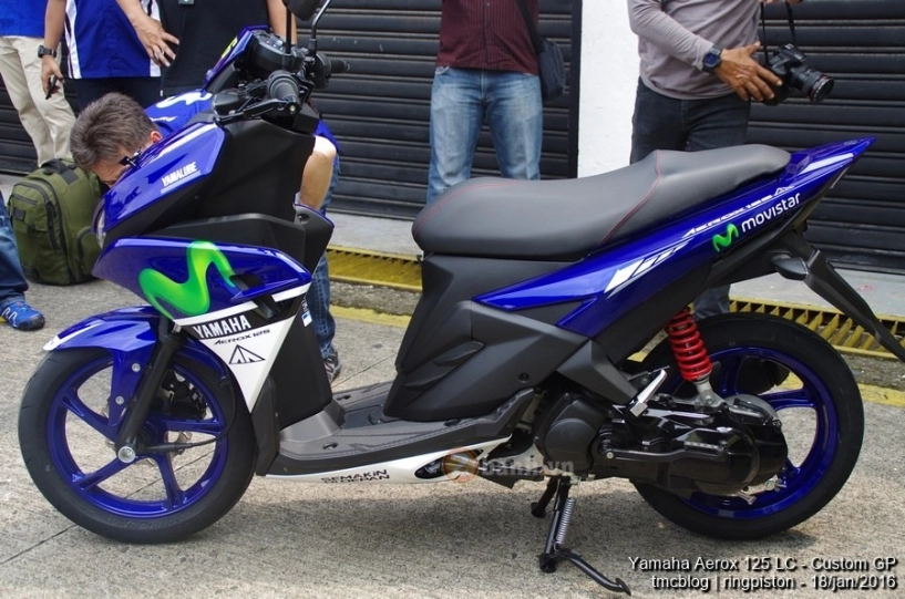 Cận cảnh yamaha aerox 125 movistar 2016 - 8