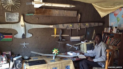 Chàng thanh niên tự chế máy bay ở nam sudan - 2