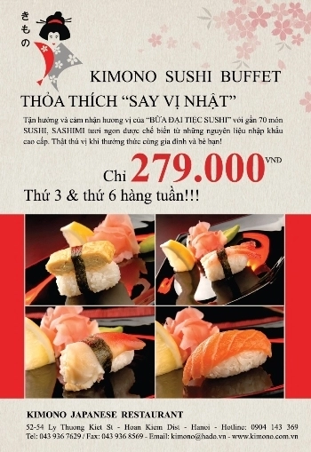 đại tiệc sushi tại nhà hàng kimono - 3