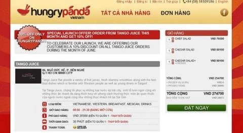 Dịch vụ đặt thức ăn trực tuyến tại hungrypanda - 2