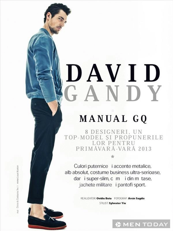 Hình ảnh mới nhất của david gandy trên gq romani - 1