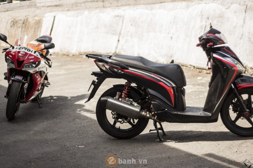 Honda sh150i độ full carbon mạnh mẽ đọ dáng cùng cbr600rr - 7