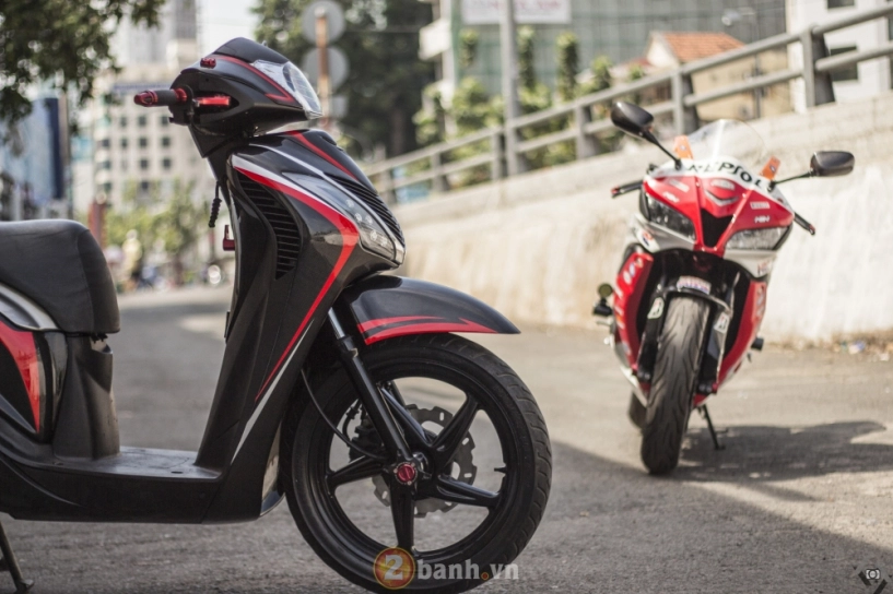 Honda sh150i độ full carbon mạnh mẽ đọ dáng cùng cbr600rr - 15