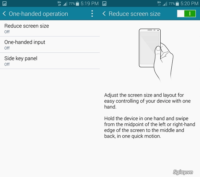 Hướng dẫn sử dụng galaxy note 4 bằng 1 tay - 3