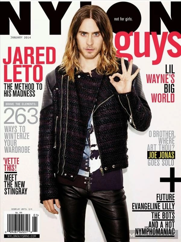 Jared leto bụi bặm và phá cách trên tạp chí nylon guys - 1