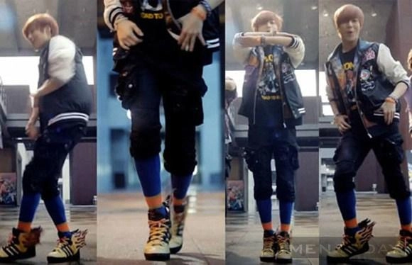 Loạt sao kpop mê mẩn giày sneakers nam có cánh - 3