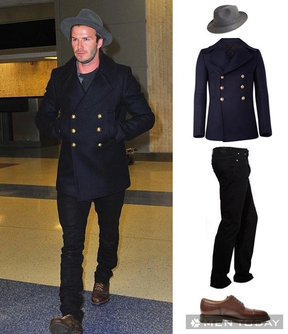 Mix pea coat lịch lãm và quyến rũ như david beckham - 7