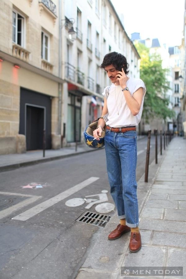 Ngắm street style cực chất của các chàng trai paris - 19