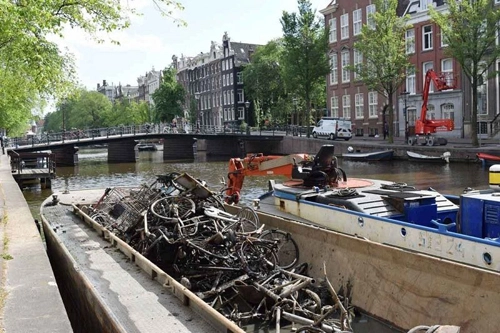 Nghề câu xe đạp dưới lòng kênh amsterdam - 3