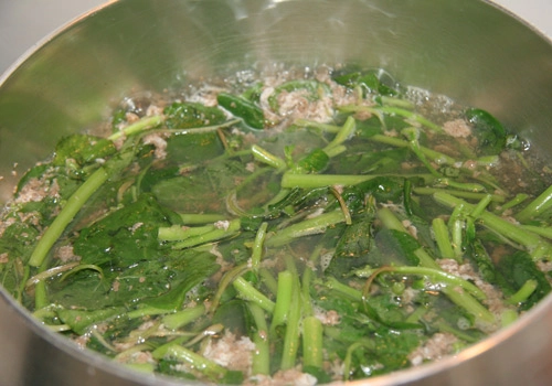 Ngon ngọt canh cua đồng nấu rau dền - 3