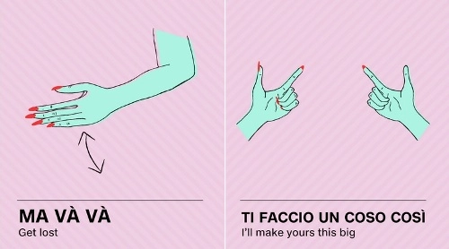 Ngôn ngữ ký hiệu tay của người italy - 2