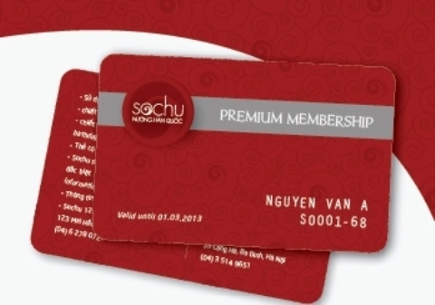 Nhà hàng sochu tặng thẻ membership - 3