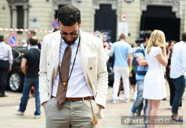 Những quý ông thời trang trên đường phố milan paris - 10