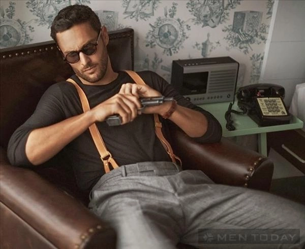 Noah mills đơn giản và nam tính trên tạp chí lofficiel hommes - 3