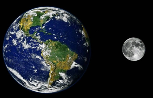 Ở mặt trăng có thể nhìn thấy toàn bộ trái đất tròn không - 1