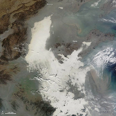 Ô nhiễm ở trung quốc nhìn từ không gian - 1