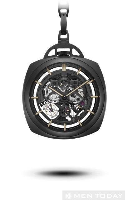 Panerai ra mắt đồng hồ bỏ túi tourbillon gmt ceramica - 3