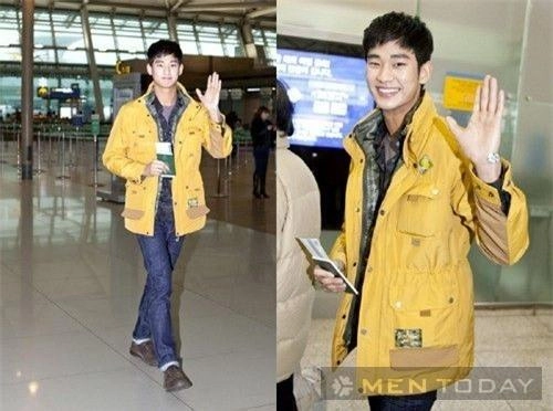 Phong cách thời trang sân bay trẻ trung và ấn tượng của kim soo hyun - 2