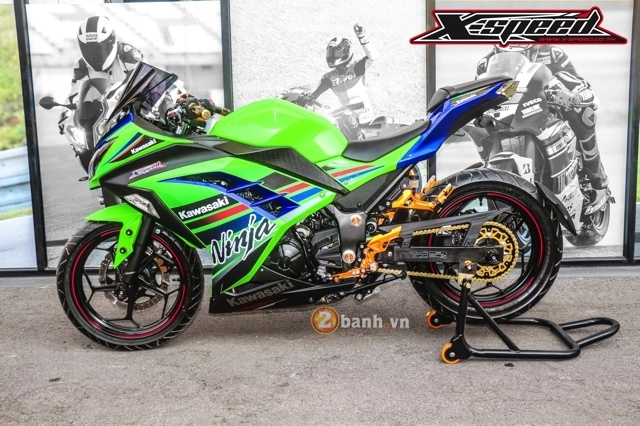 pkl kawasaki ninja 300 độ nổi bật với dàn option đồ chơi biker - 2