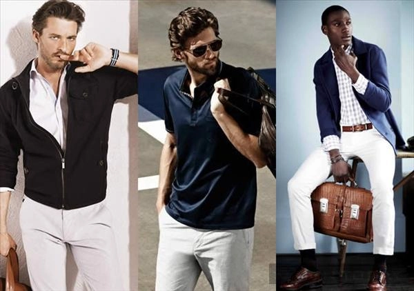 Quần jeans trắng xu hướng thời trang nam hè 2014 - 2