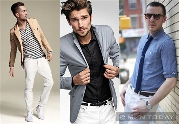 Quần jeans trắng xu hướng thời trang nam hè 2014 - 3