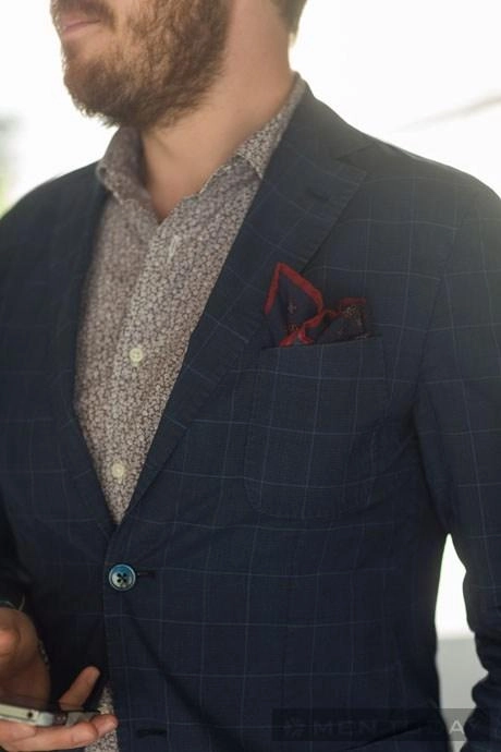 Quý ông lịch lãm với khăn vuông bỏ túi tại new york fashion week 2014 - 3