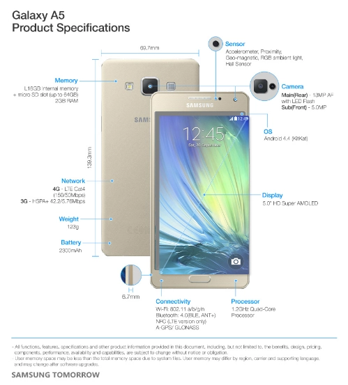 Samsung ra smartphone vỏ nhôm nguyên khối galaxy a - 2