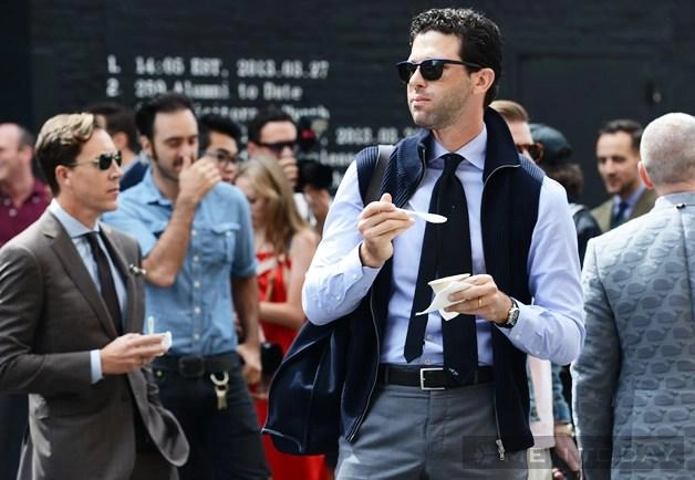 Street style của các quý ông tại new york fashion week 2014 - 9