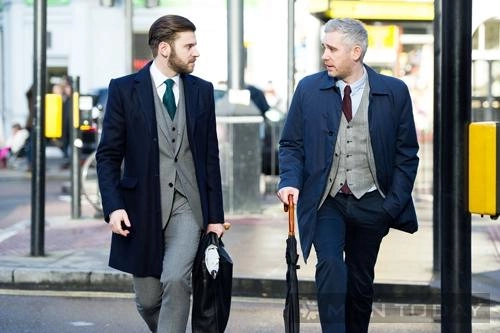 Street style lịch lãm của các quý ông tại london collections men 2014 - 11