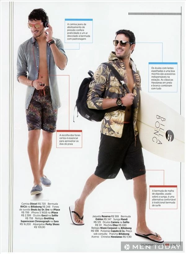 Tham khảo cách mix đồ nam đi biển từ tạp chí gq brazil - 2