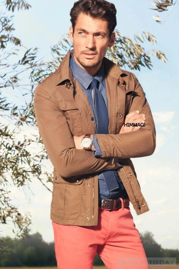 Tham khảo cách mix đồ xuân lịch lãm david gandy - 3