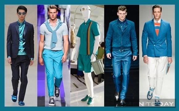 Thời trang nam xuân hè 2013 cuộc đổ bộ của sắc xanh - 2