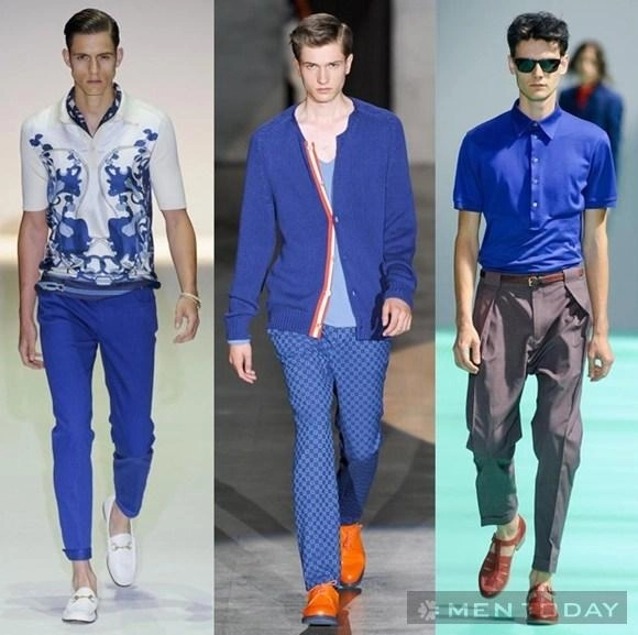 Thời trang nam xuân hè 2013 cuộc đổ bộ của sắc xanh - 9