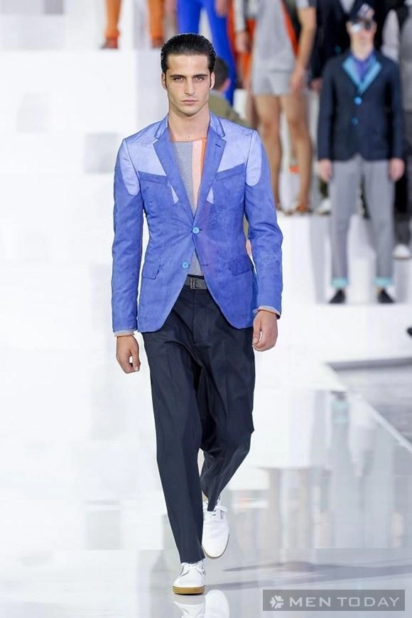 Thời trang nam xuân hè 2013 cuộc đổ bộ của sắc xanh - 10