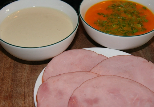 Trứng chiên cuộn jambon - 1