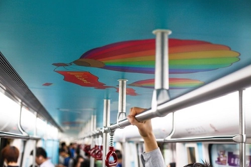 Trung quốc trang trí tàu điện ngầm giúp giảm căng thẳng - 4