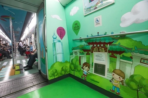 Trung quốc trang trí tàu điện ngầm giúp giảm căng thẳng - 5