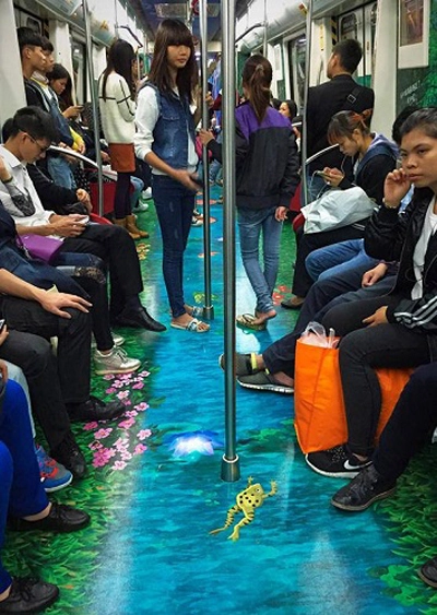 Trung quốc trang trí tàu điện ngầm giúp giảm căng thẳng - 6