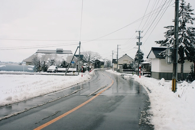 Tuyết trắng phủ kín thành phố kitakata - 6